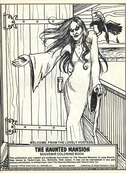 Haunted Mansion of Long Branch Pictures Haunted Mansion Coloring Book